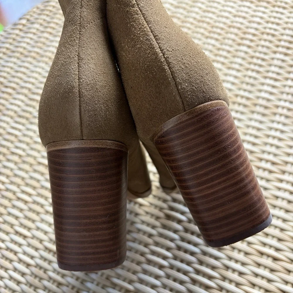 Marc Fisher Oshay Pointed Toe Booties in Brown Suede Size‎ 11M NWOB